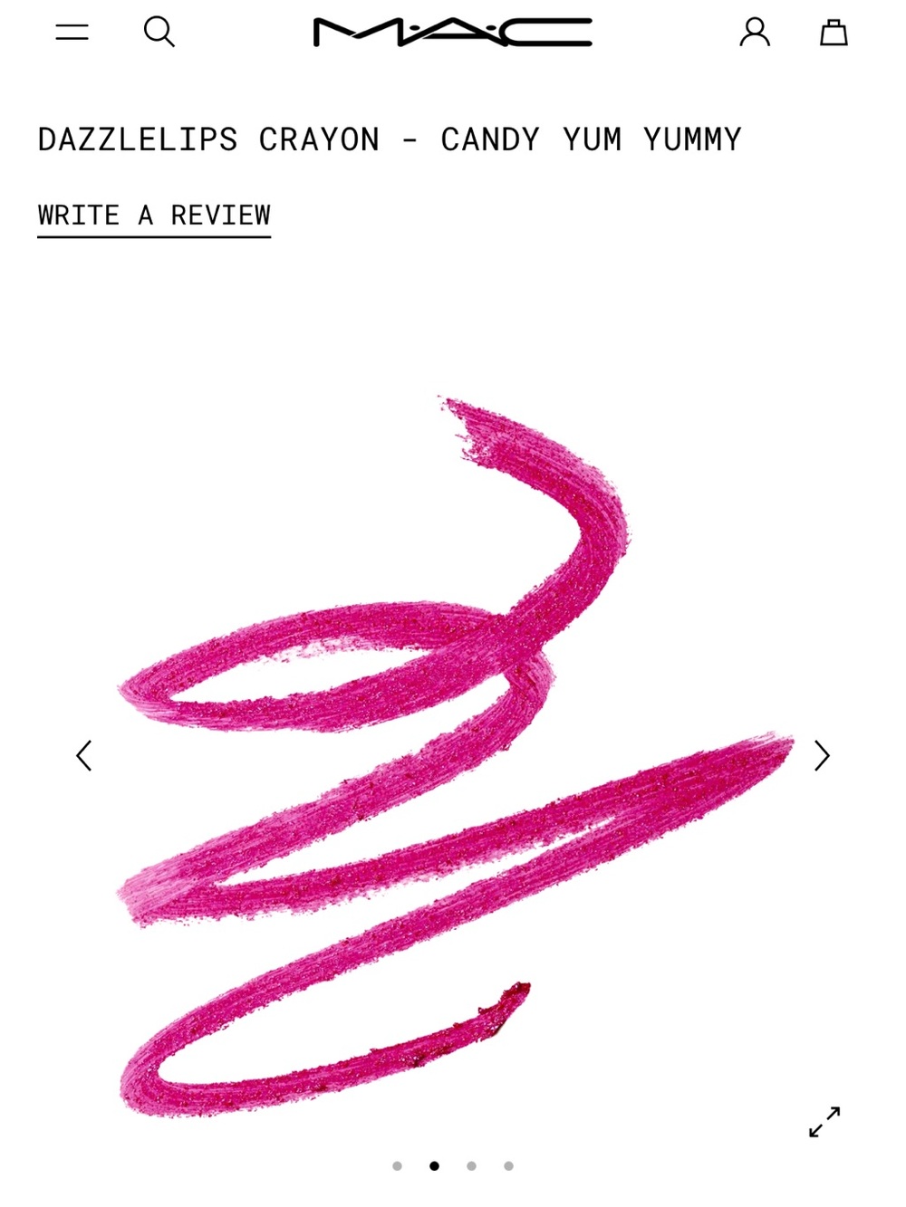 Mac Dazzlelips crayon. Candy Yum Yummy - Picture 6 of 7